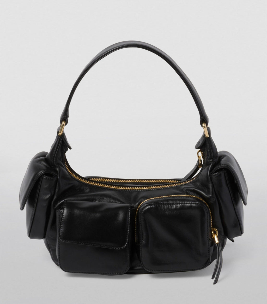 Miu Miu leather pocket shoulder bag