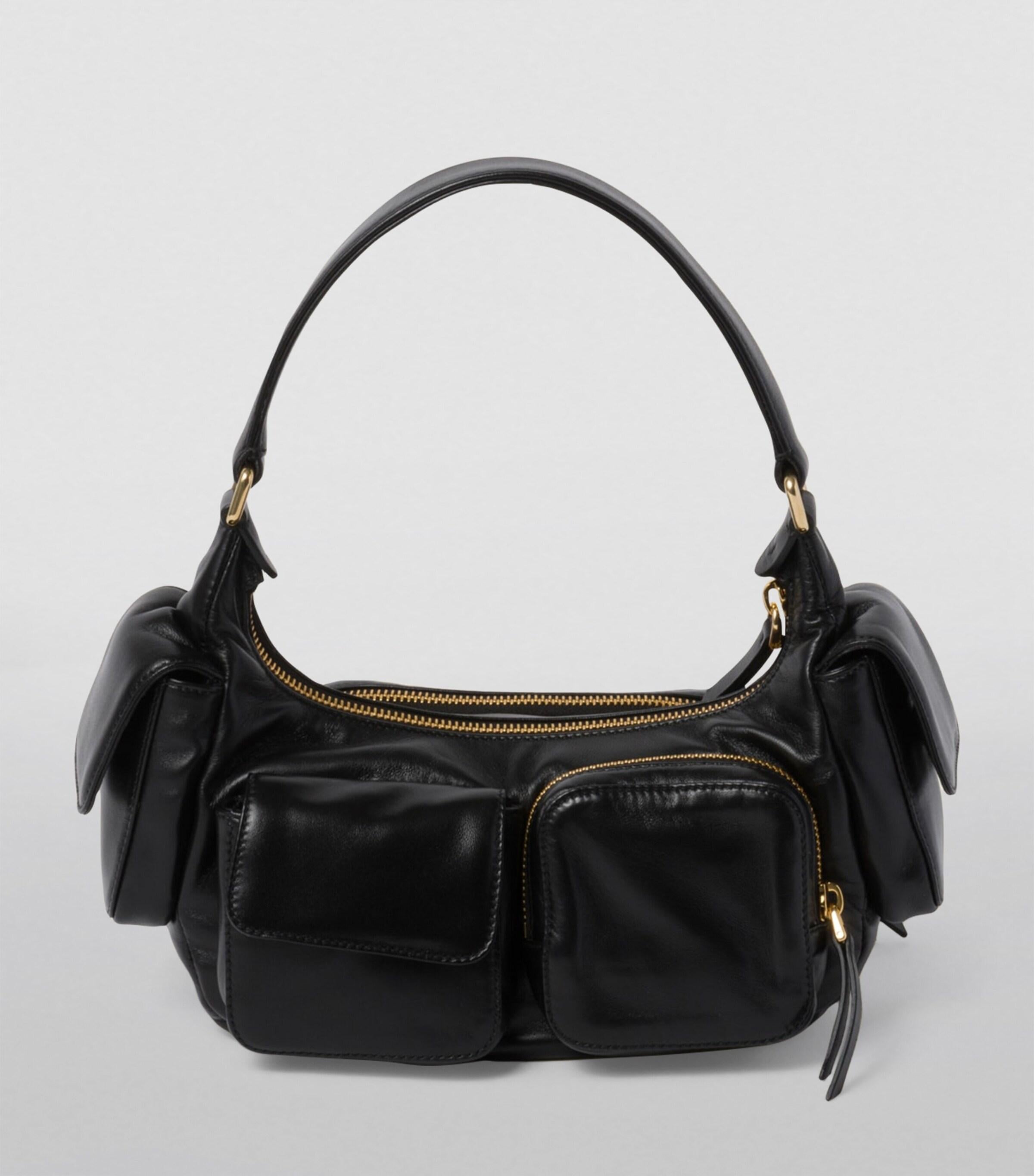 Miu Miu leather pocket shoulder bag