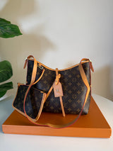 Loius Vuitton carry all pm bag brown + Birken Stock camel + Wallet Free