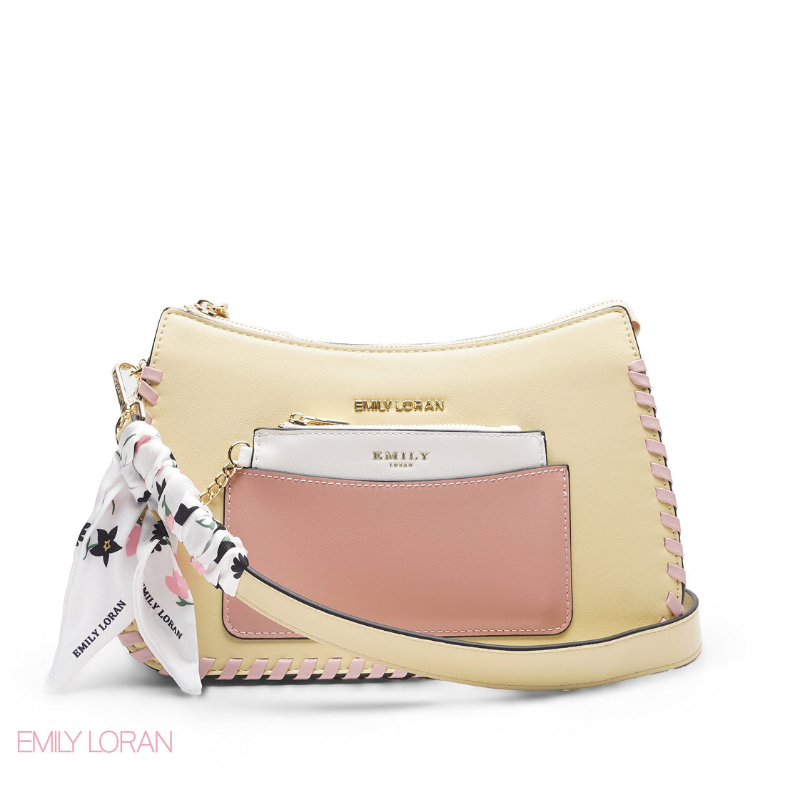 Emily loran hand bag -5040 yellow + Puma Speed Cat pink + Wallet free