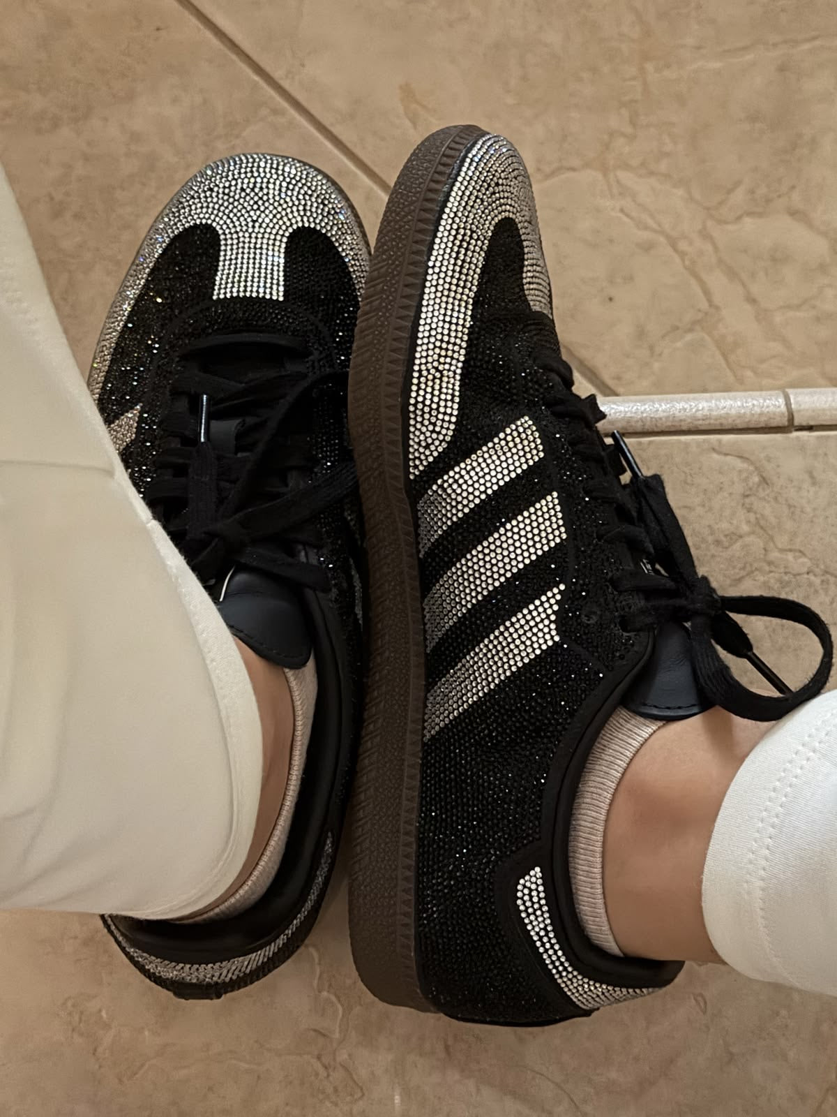 Adidas samba OG Rhinestone black silver