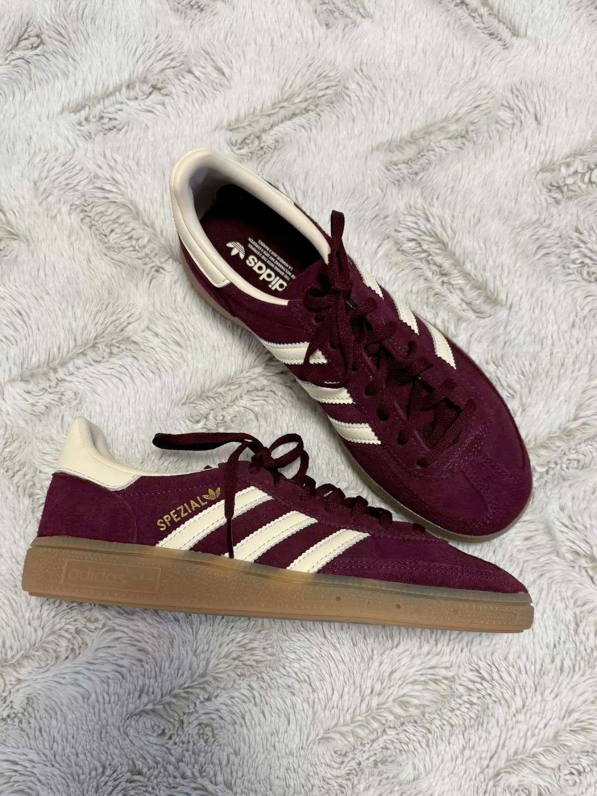 Adidas gazelle maroon shoes