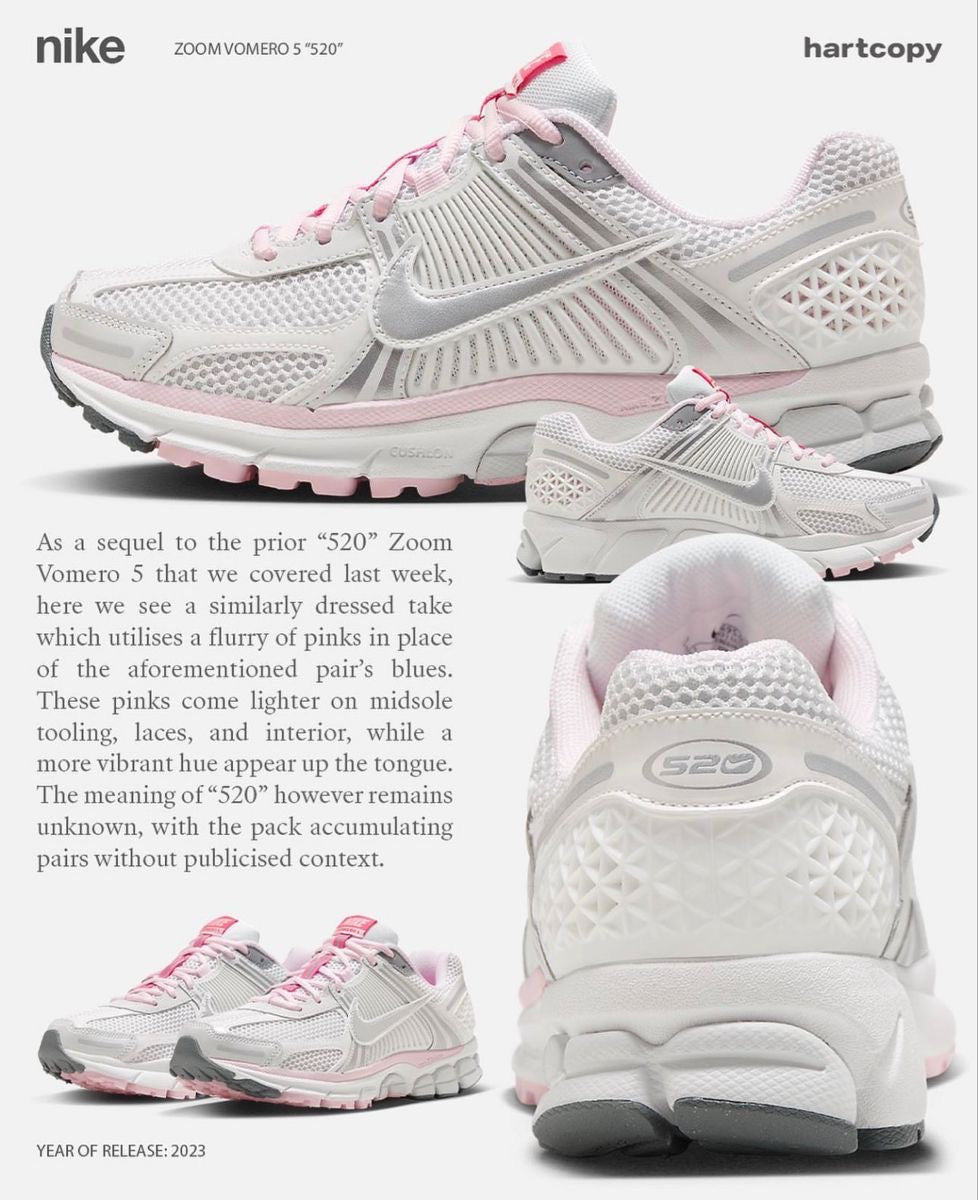 Nike Air Zoom Vomero 5 -white pink