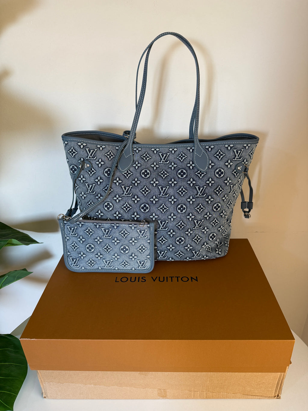 Louis Vuitton Neverfull MM Denim
