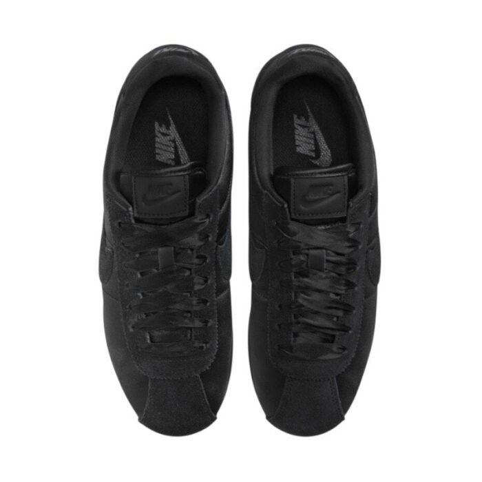 Nike Cortez Textile Black satin lace