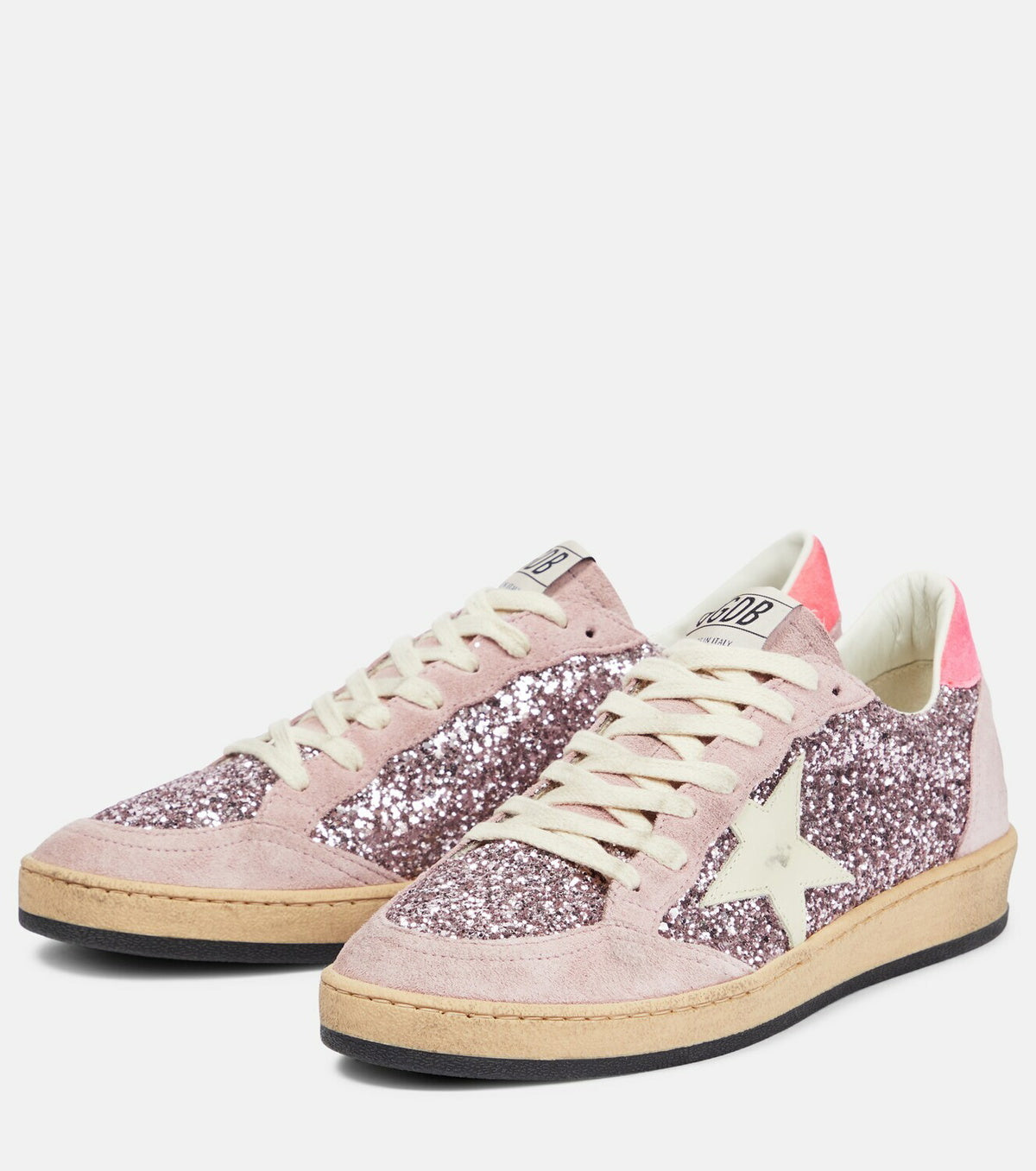 Golden Goose - Ball Star glitter suede sneakers