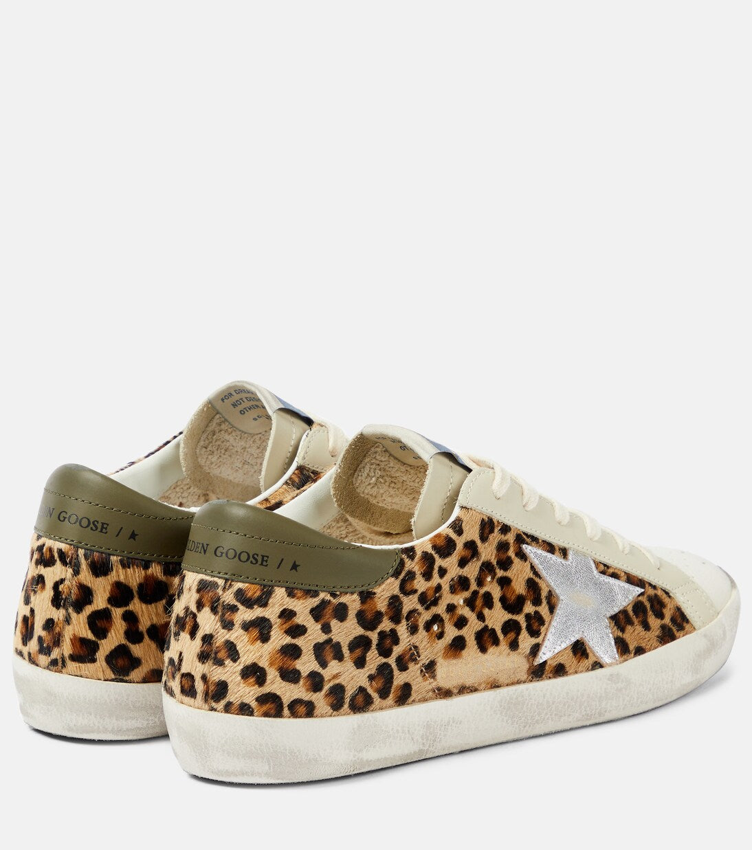 Golden Goose Super-Star leopard-print leather sneakers