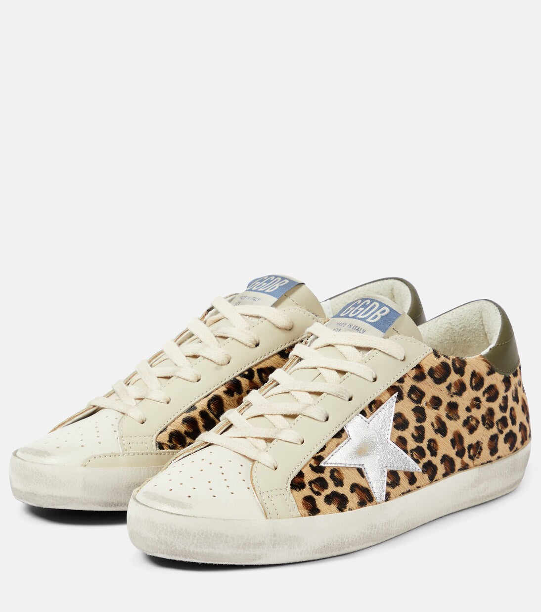 Golden Goose Super-Star leopard-print leather sneakers