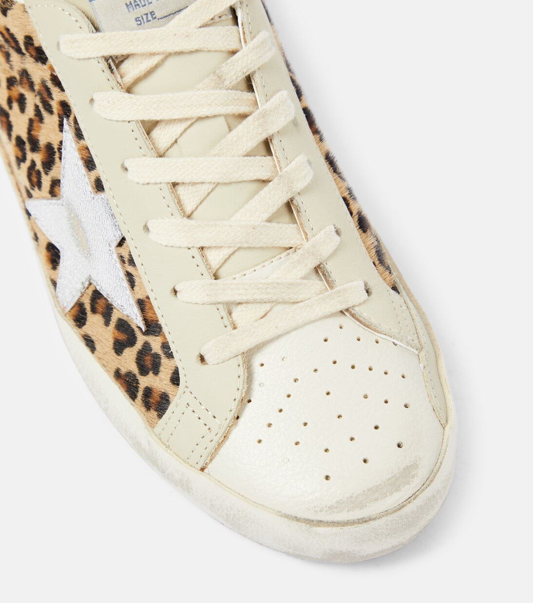 Golden Goose Super-Star leopard-print leather sneakers