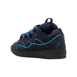Lanvin ‘Curb’ suede and leather Sneakers in Navy