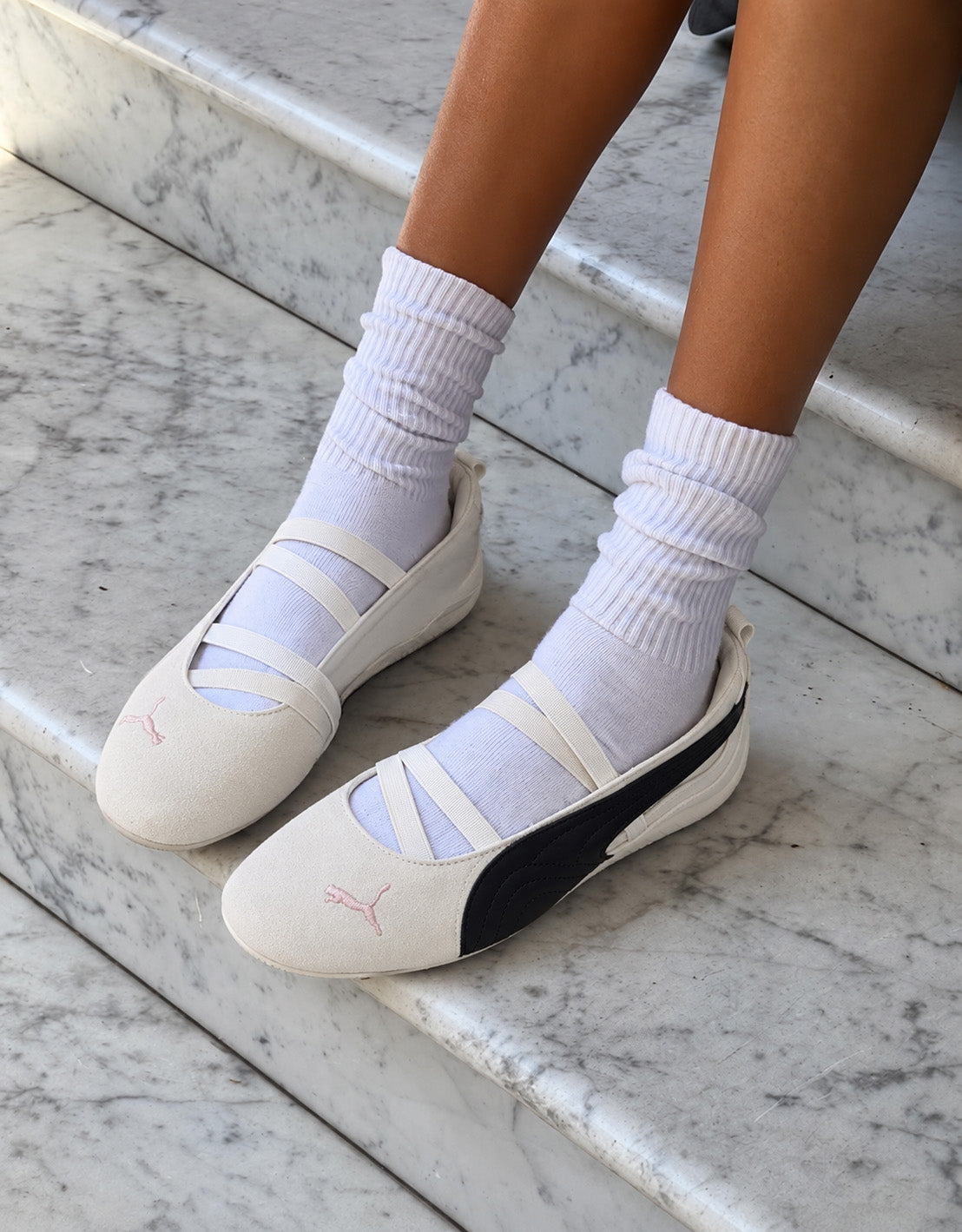 Puma Speedcat Ballet SD ' Rose in white’