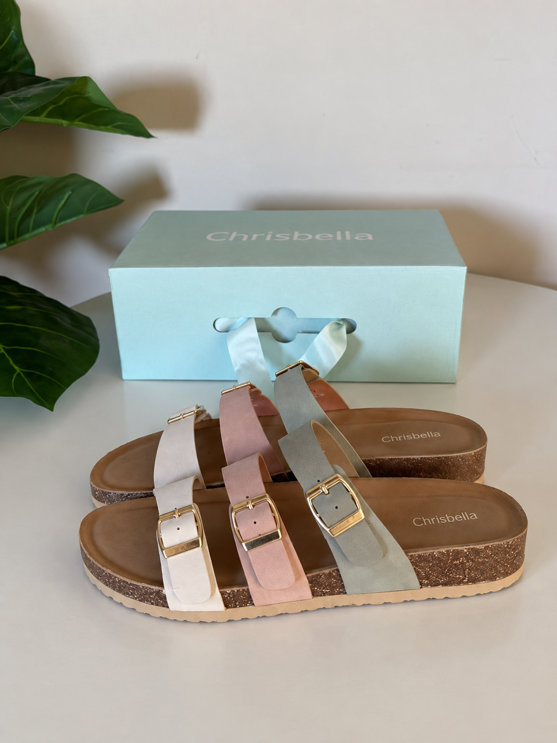 Chrisbella triple Buckle Slipper (Multicolor)