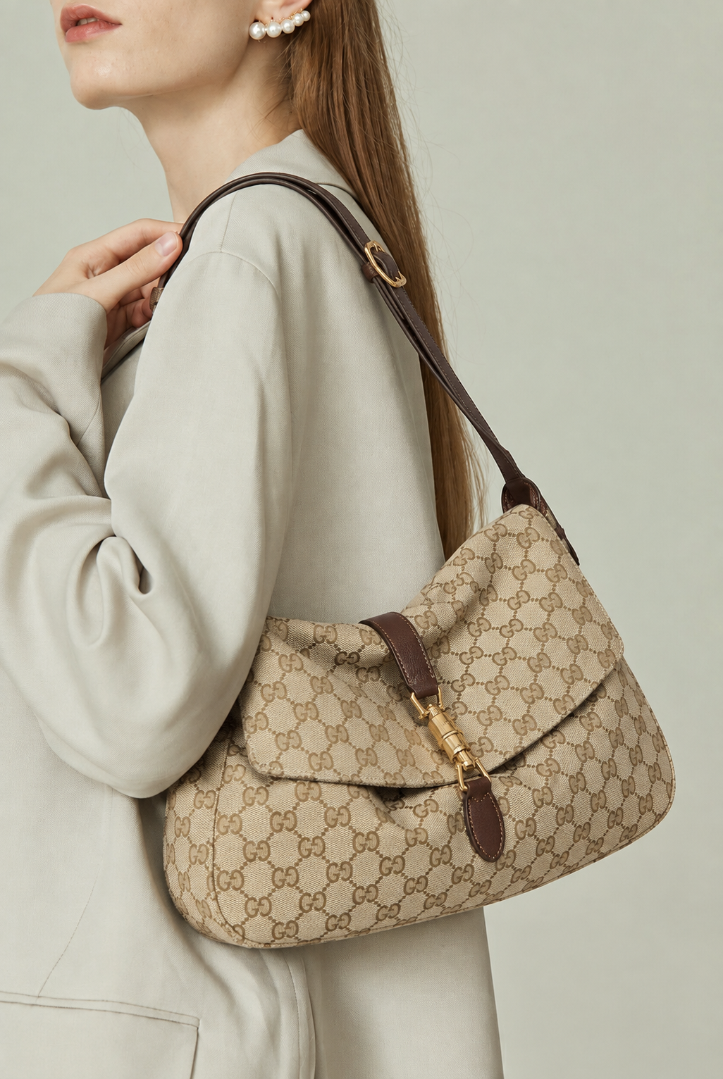 Gucci Jackie Flap large crossbody bag